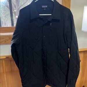 Patagonia Black Quilted Lightweight Shirt Jacket